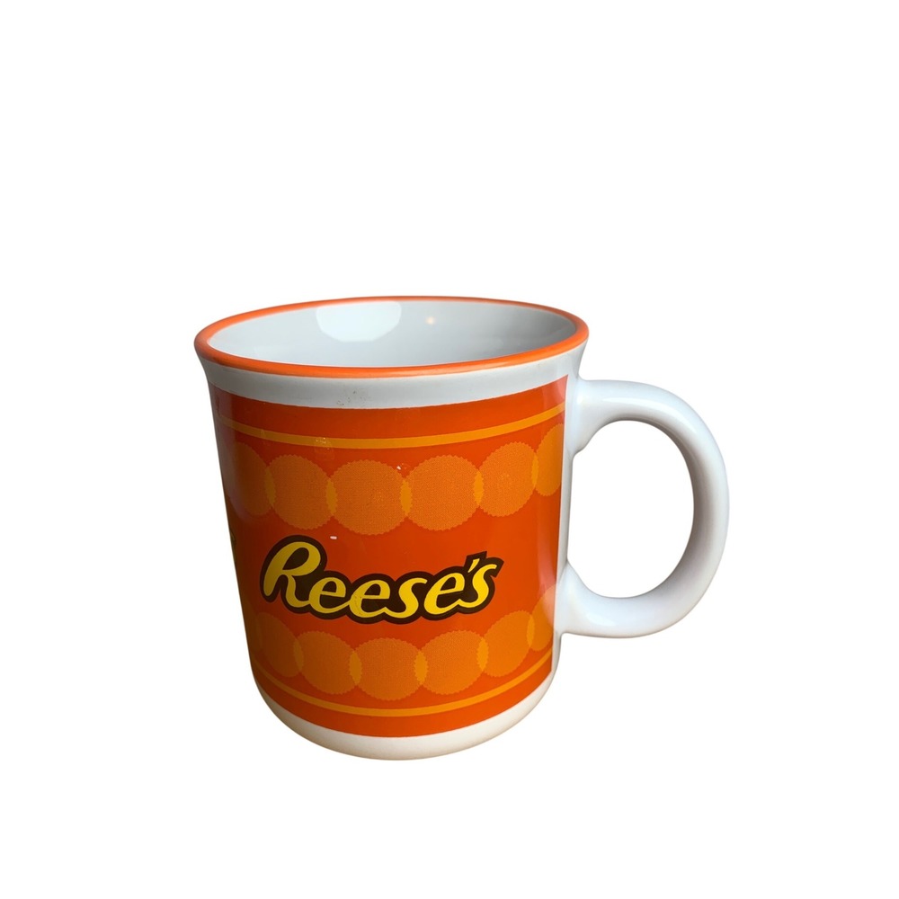 Galerie Reeses Peanut Butter Cups Orange Ceramic Coffee Mug Hershey Official
